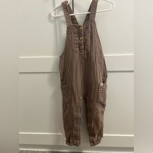 24m carters " little planet" unisex tan muslin jumper